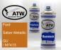 Preview: Ford, Saber Metallic, GU / M7413: 400ml Sprühdose + 400ml Klarlack - Set, von ATW Autoteile West.